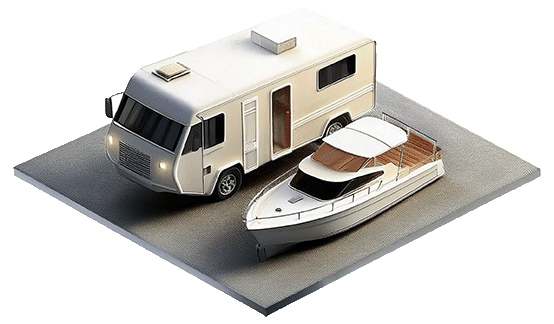 Boat and RV storage options at Pacific Rim Storage