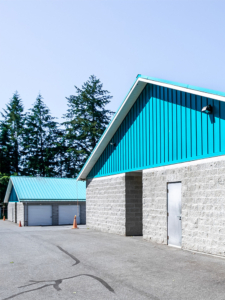 Storage warehouse at Pacific Rim Storage in Nanaimo